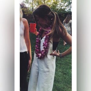 Free People white fabric jumper